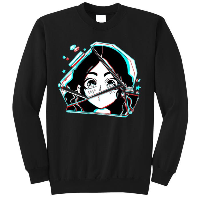 Anime Broken Glass Sparkle Eyes Sweatshirt