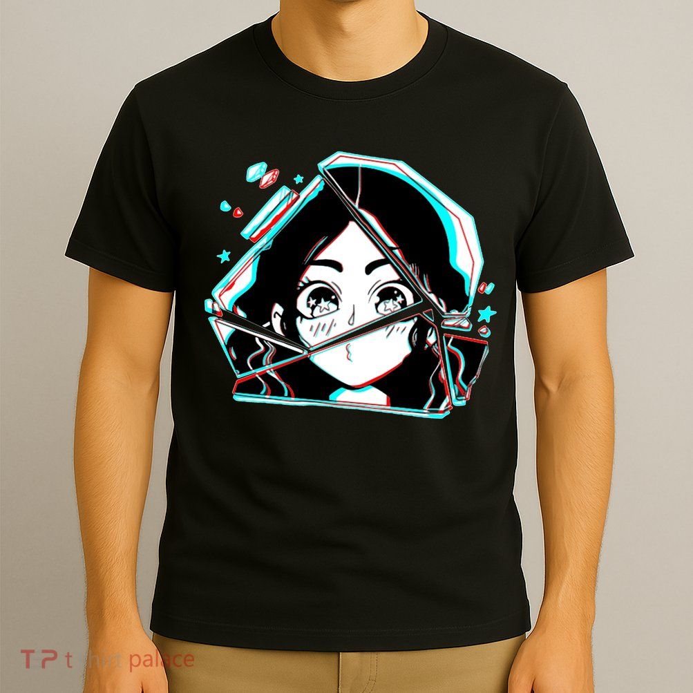 Anime Broken Glass Sparkle Eyes T-Shirt