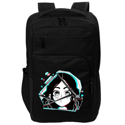 Anime Broken Glass Sparkle Eyes Impact Tech Backpack