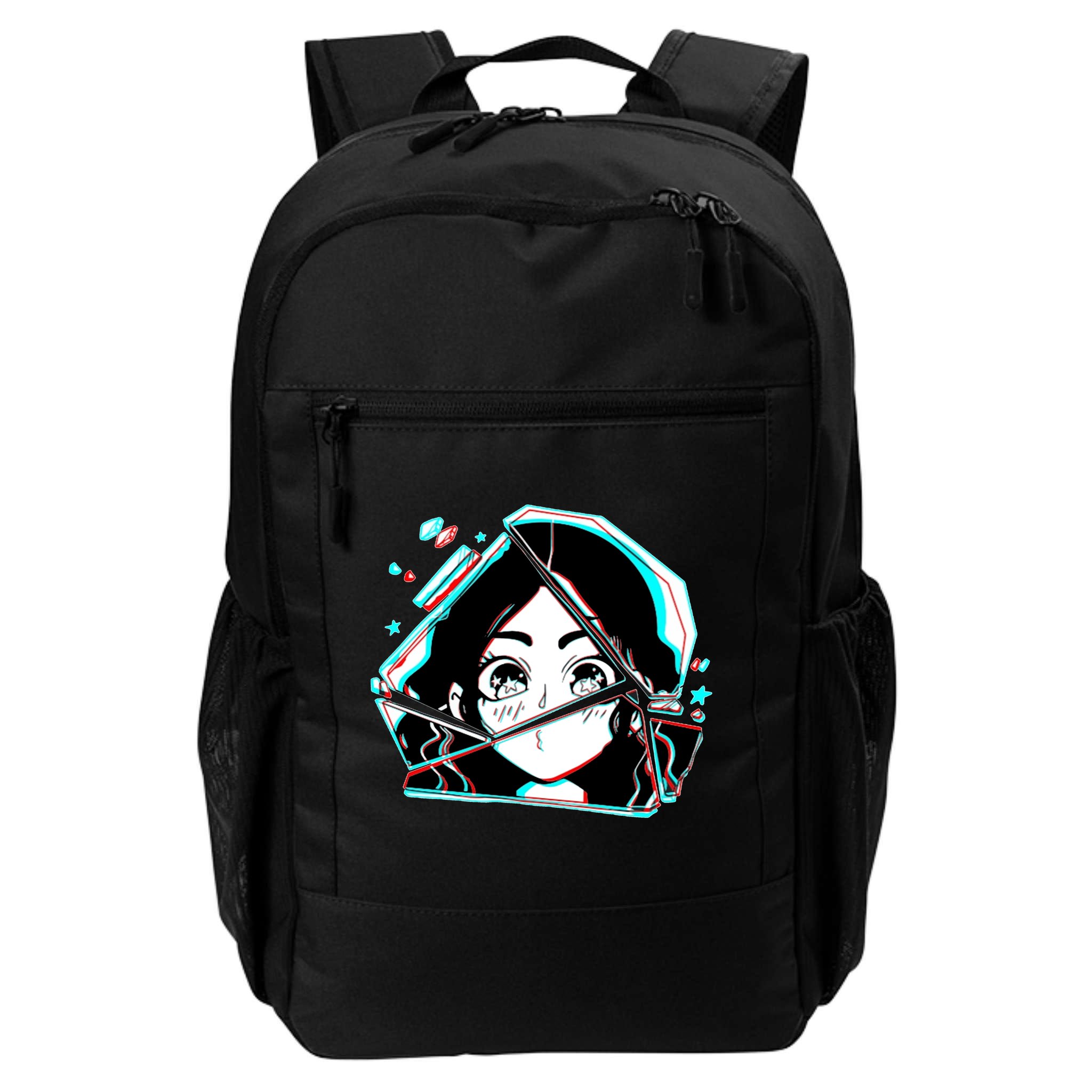 Anime Broken Glass Sparkle Eyes Backpack