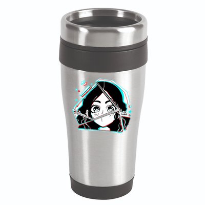 Anime Broken Glass Sparkle Eyes 16oz Travel Tumbler