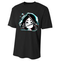 Anime Broken Glass Sparkle Eyes Performance Sprint T-Shirt