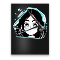 Anime Broken Glass Sparkle Eyes Poster