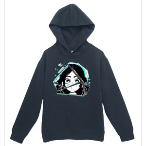 Anime Broken Glass Sparkle Eyes Urban Pullover Hoodie