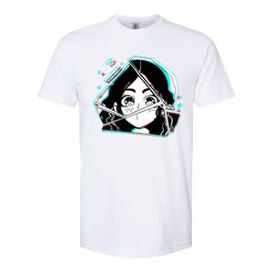 Anime Broken Glass Sparkle Eyes Softstyle CVC T-Shirt