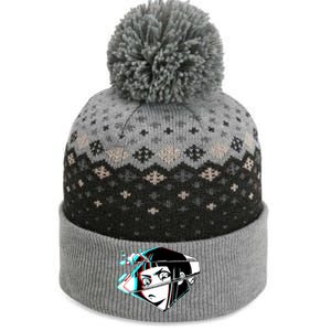 Anime Eyes Broken Glass The Baniff Cuffed Pom Beanie