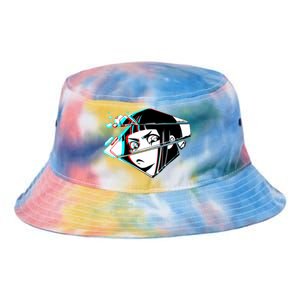 Anime Eyes Broken Glass Tie Dye Newport Bucket Hat