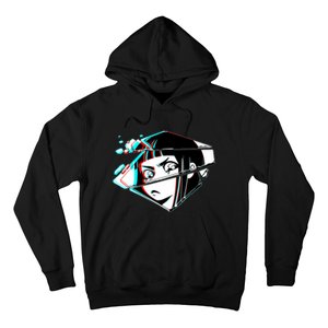 Anime Eyes Broken Glass Hoodie