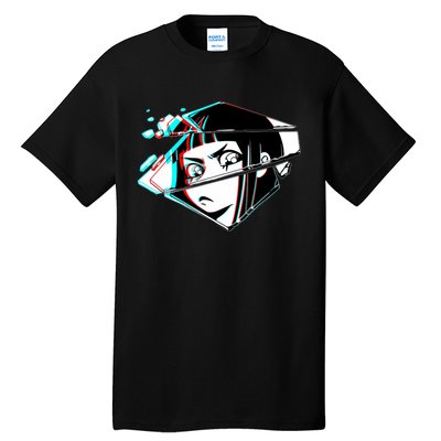 Anime Eyes Broken Glass Tall T-Shirt