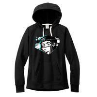 Anime Eyes Broken Glass Women's Fleece Hoodie