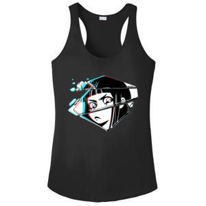 Anime Eyes Broken Glass Ladies PosiCharge Competitor Racerback Tank