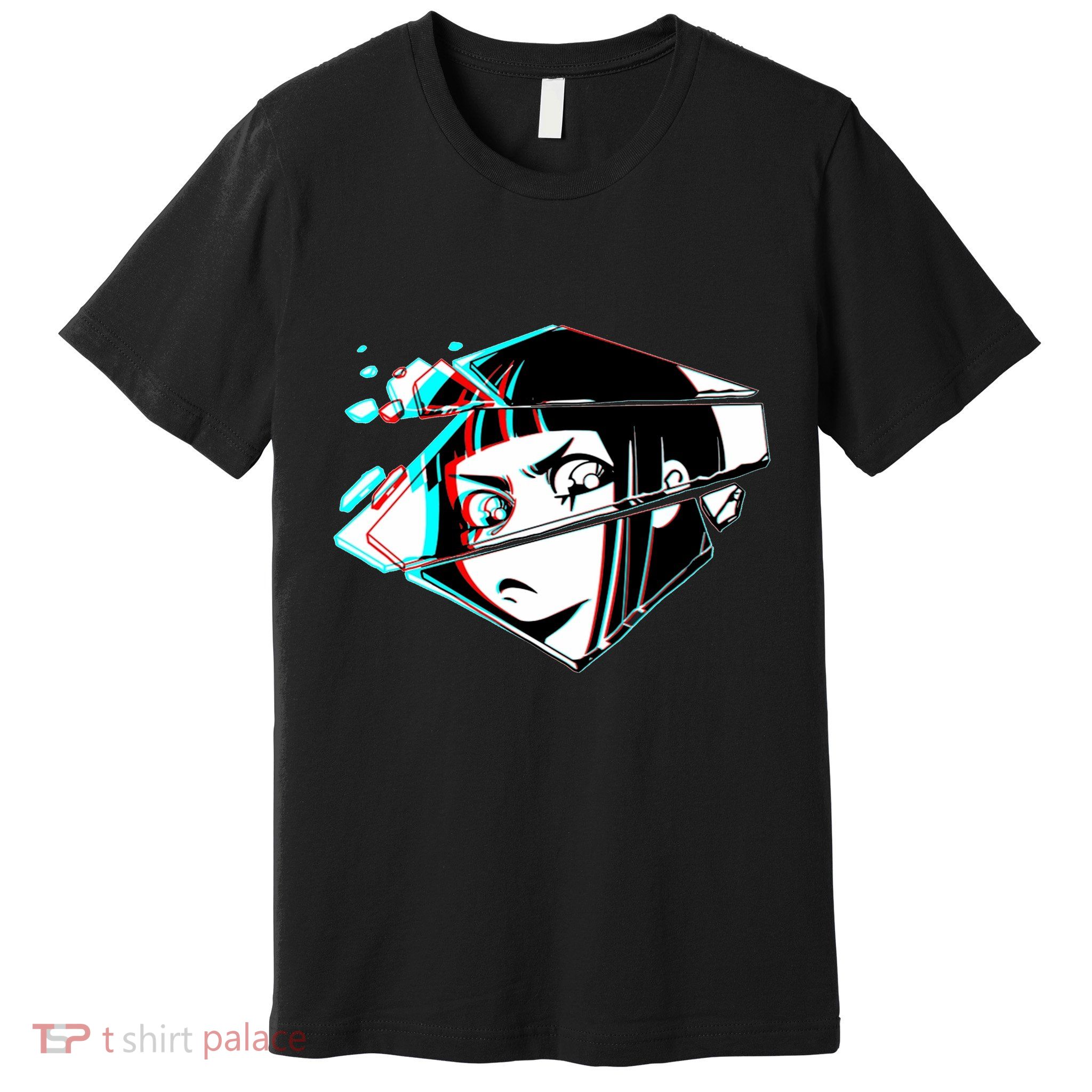Anime Eyes Broken Glass Premium T-Shirt