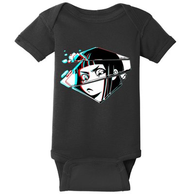 Anime Eyes Broken Glass Baby Bodysuit