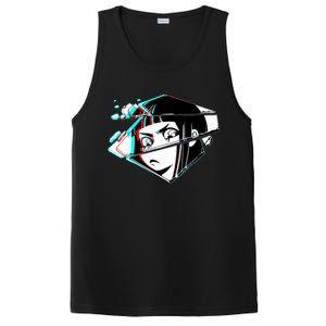 Anime Eyes Broken Glass PosiCharge Competitor Tank