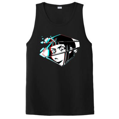 Anime Eyes Broken Glass PosiCharge Competitor Tank