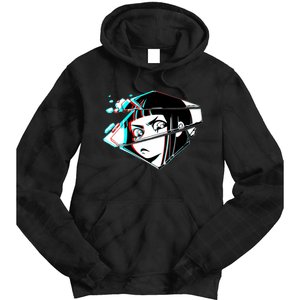 Anime Eyes Broken Glass Tie Dye Hoodie