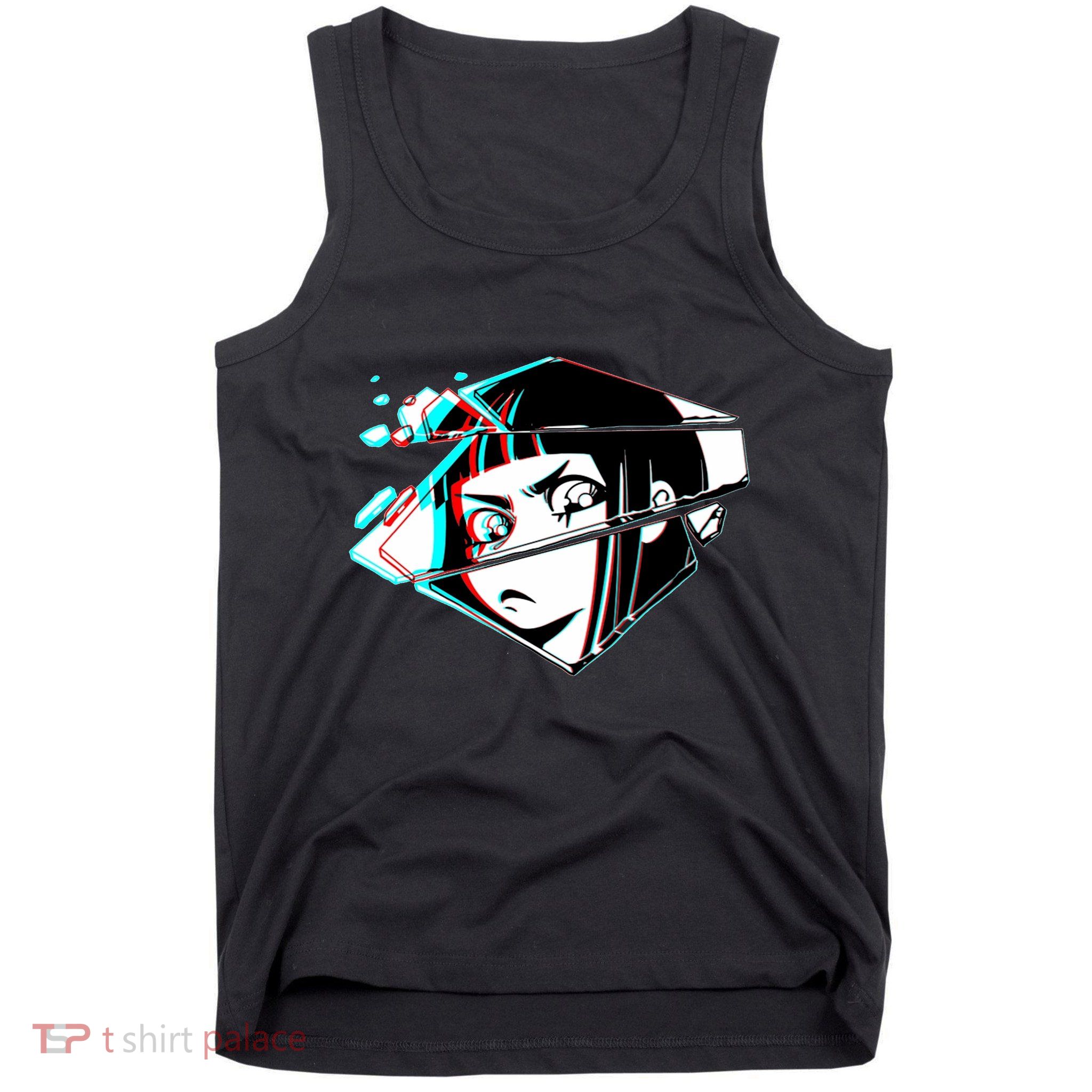Anime Eyes Broken Glass Tank Top