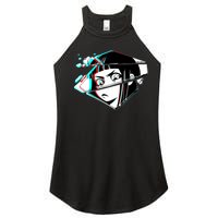 Anime Eyes Broken Glass Women's Perfect Tri Rocker Tank