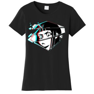 Anime Eyes Broken Glass Women's T-Shirt