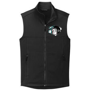 Anime Eyes Broken Glass Collective Smooth Fleece Vest