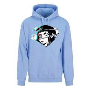 Anime Eyes Broken Glass Unisex Surf Hoodie