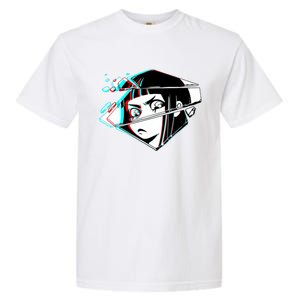 Anime Eyes Broken Glass Garment-Dyed Heavyweight T-Shirt