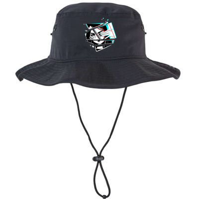 Anime Eyes Broken Glass Hand Over Eye Legacy Cool Fit Booney Bucket Hat