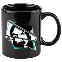Anime Eyes Broken Glass Yelling 11oz C Handle Ceramic Mug