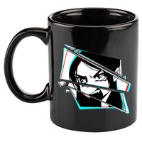 Anime Eyes Broken Glass Yelling 11oz C Handle Ceramic Mug