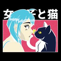 Anime Girl Cat Impact Tech Backpack