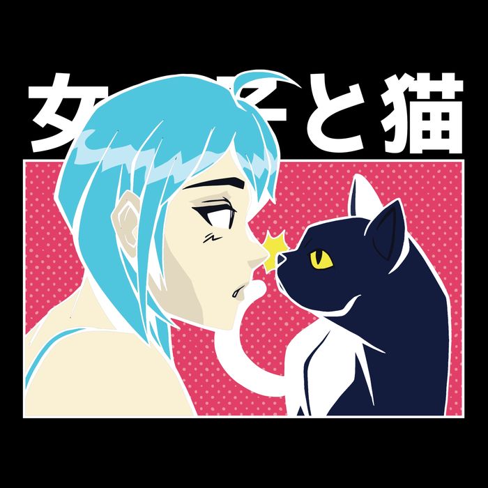 Anime Girl Cat Impact Tech Backpack