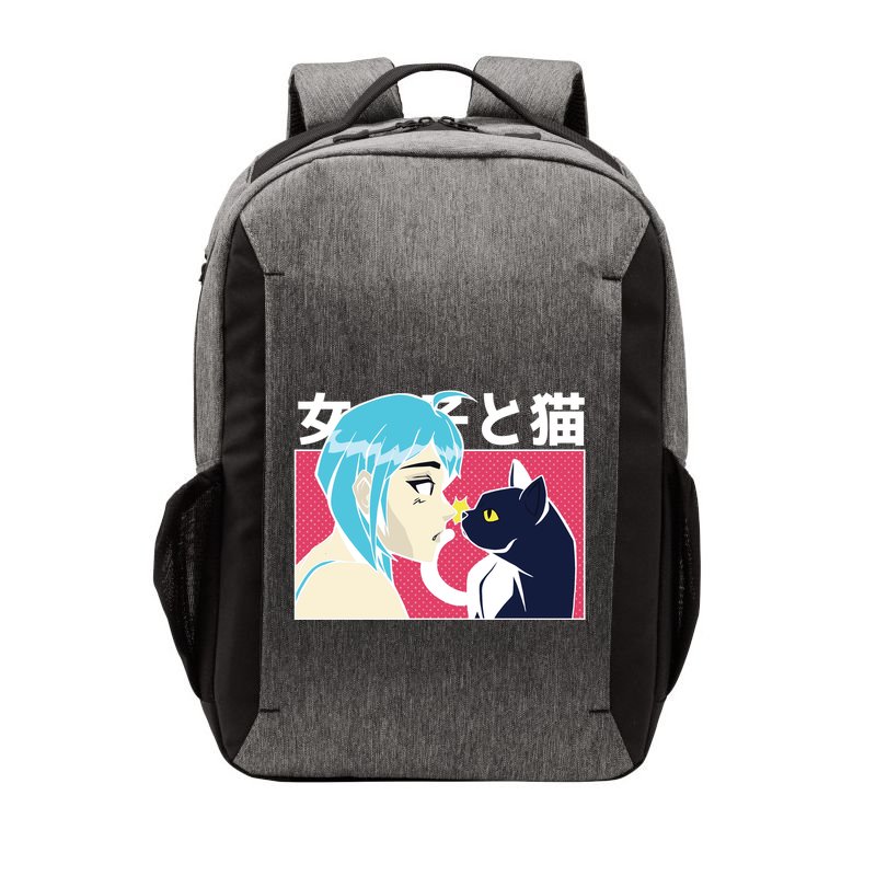 Anime Girl Cat Vector Backpack