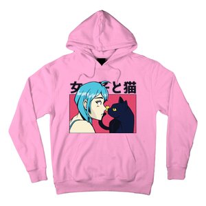 Anime Girl Cat Hoodie