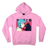 Anime Girl Cat Hoodie