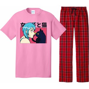 Anime Girl Cat Pajama Set