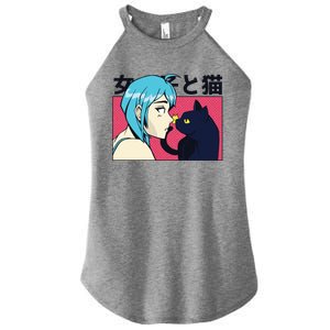 Anime Girl Cat Women’s Perfect Tri Rocker Tank