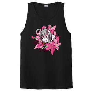 Anime Girl Flowers PosiCharge Competitor Tank