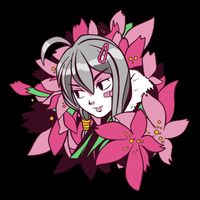 Anime Girl Flowers Kids T-Shirt