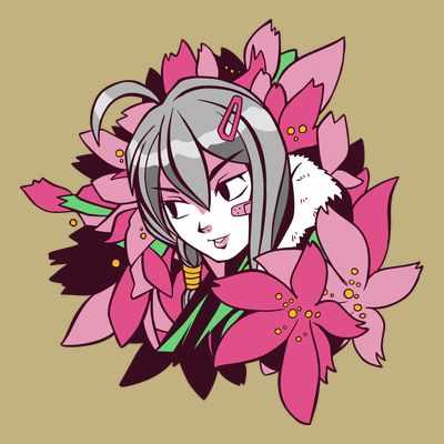 Anime Girl Flowers T-Shirt