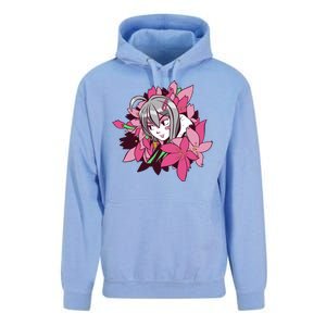 Anime Girl Flowers Unisex Surf Hoodie