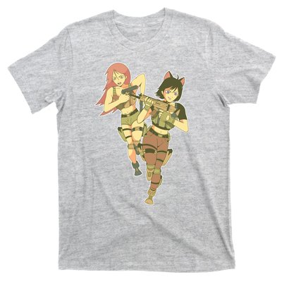 Anime Girl Soldiers T-Shirt