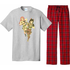 Anime Girl Soldiers Pajama Set