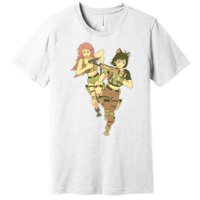 Anime Girl Soldiers Premium T-Shirt