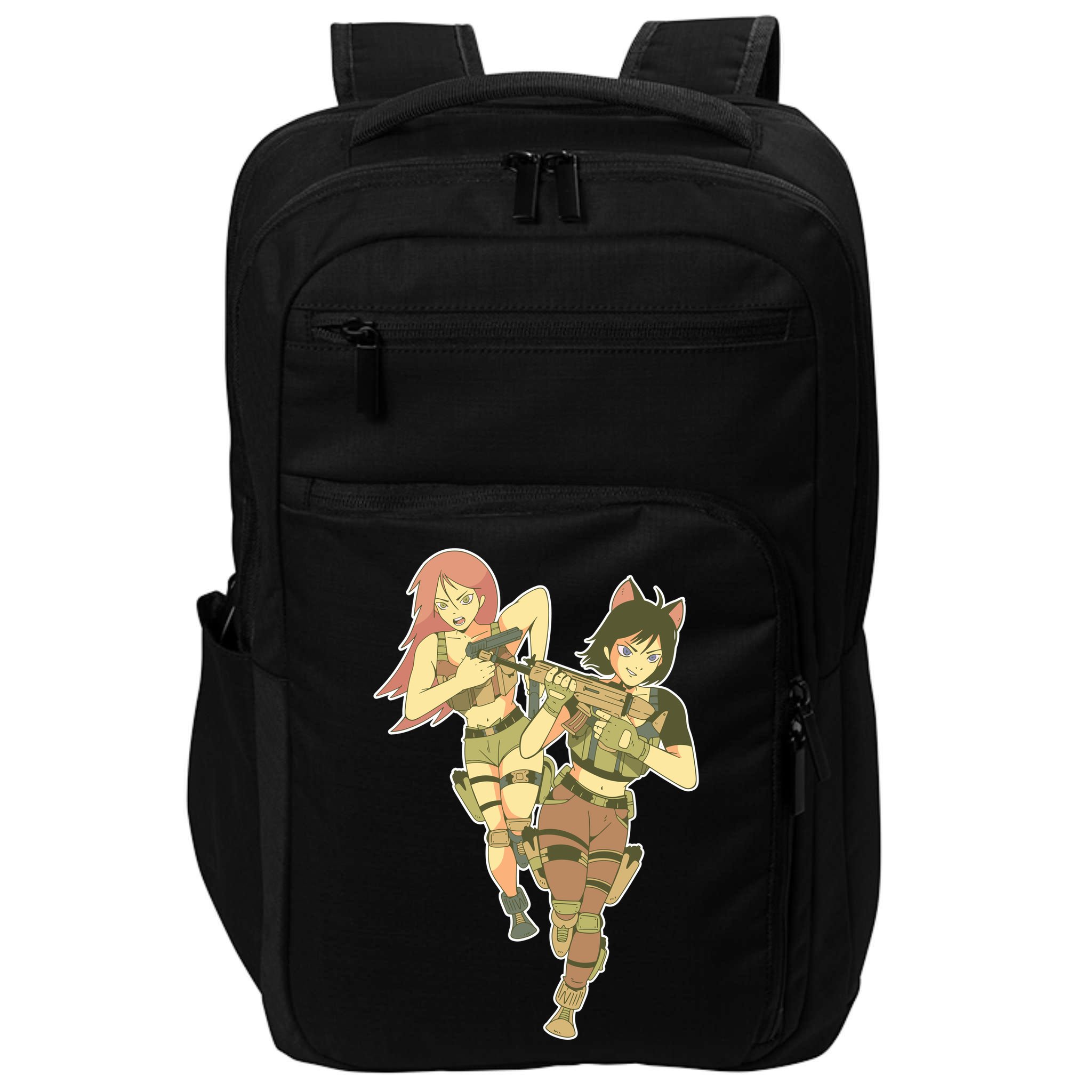 Anime Girl Soldiers Impact Tech Backpack
