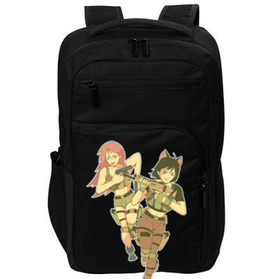 Anime Girl Soldiers Impact Tech Backpack