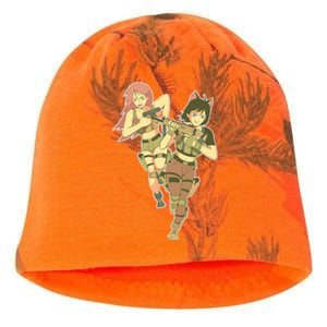 Anime Girl Soldiers Kati - Camo Knit Beanie