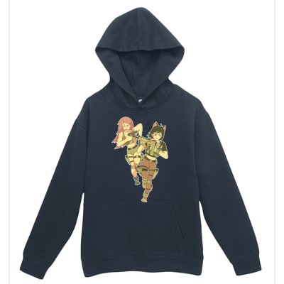 Anime Girl Soldiers Urban Pullover Hoodie