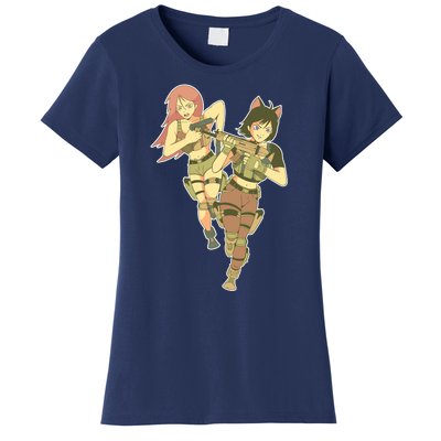 Anime Girl Soldiers Women's T-Shirt