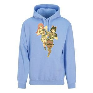 Anime Girl Soldiers Unisex Surf Hoodie