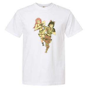 Anime Girl Soldiers Garment-Dyed Heavyweight T-Shirt